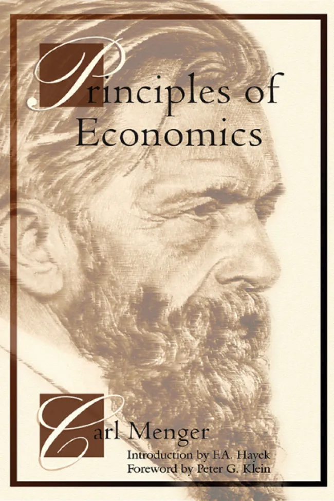 Principles of Economics by Carl Menger